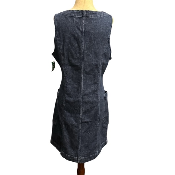 Gap NWT Denim V-neck Front Button Mini Dress - Picture 3 of 3